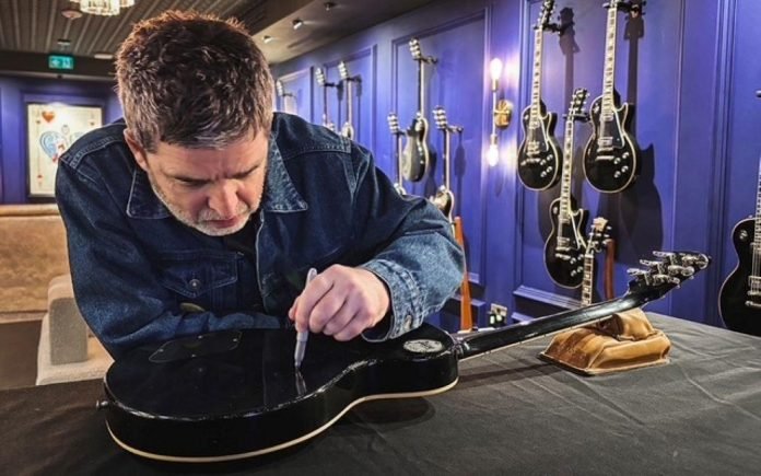 Noel Gallagher at Gibson Garage London