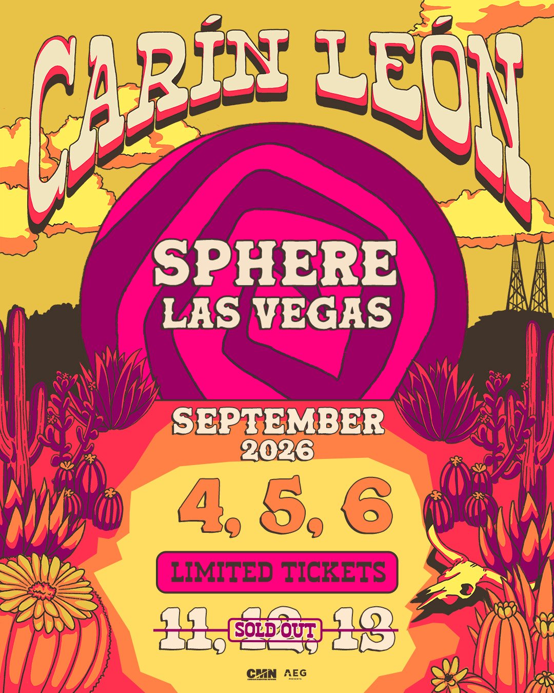 Carín León sold out en Las Vegas | Cortesía Labulla PR