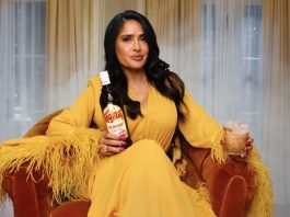 Salma Hayek y Dunkin'