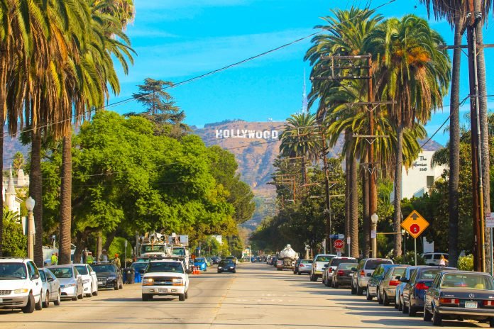 Hollywood,Sign,District,In,Los,Angeles,,Usa.,Beautiful,Hollywood,Highway
