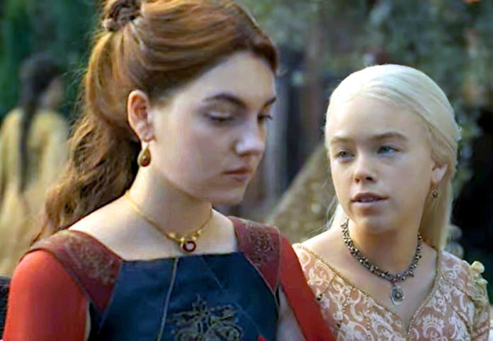 Milly_Alcock_(right)_as_Princess_Rhaenyra_Targaryen_and_Emily_Carey_as_Alicent_Hightower_HotD_2024 House of the Dragon | Wikimedia Commons