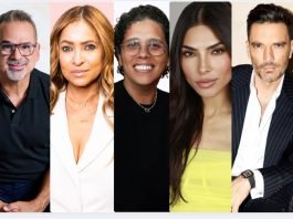 José Morales, Karen Padín, Mari Urdaneta, Alejandra Espinoza y Julián Gil