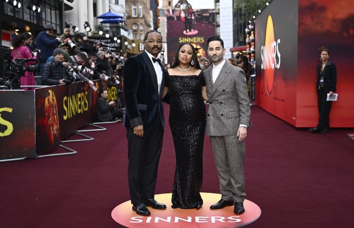 The European Premiere of LONDON, ENGLAND - APRIL 14: (L-R) Ryan Coogler, Zinzi Coogler and Sev Ohanian attend the european premiere of