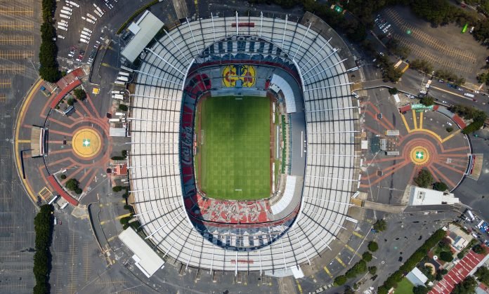 Mexico,City,,Mexico,,June,28,,2022.,Aerial,Drone,View Estadio Azteca | Foto: Macbeth_GP / Shutterstock.com