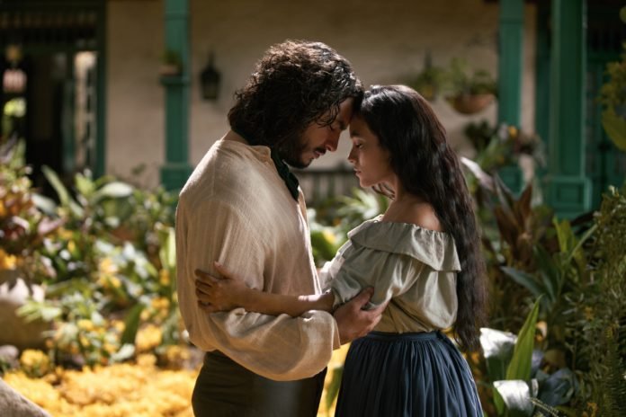 CADS_108-SC858_S-34_R Cien Años de Soledad S1. (L to R) Marco Antonio González as José Arcadio Buendía, Susana Morales as Úrsula Iguaran in Cien Años de Soledad. Cr. Pablo Arellano /Netflix ©️2024